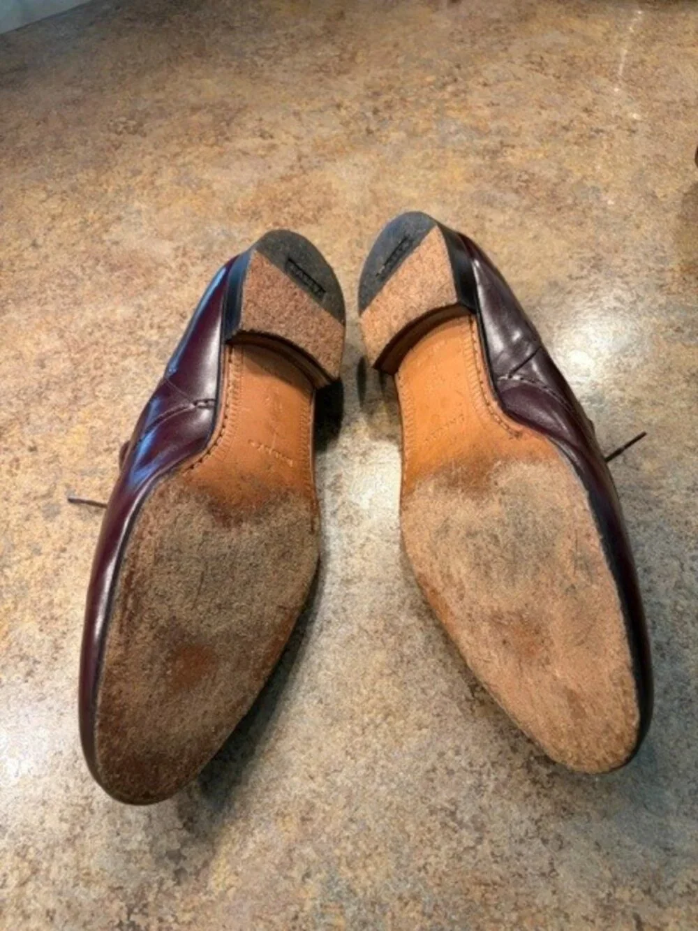 Men's BALLY premium calf leather dress shoes.